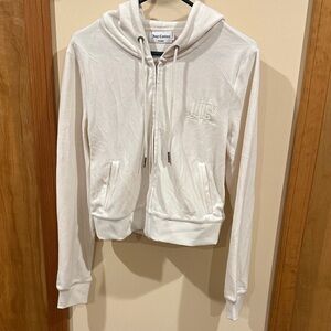 Juicy Couture White Hoodie Sweater